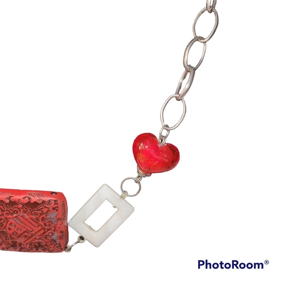 NWT- 36" link Geometric Necklace- slide over - Picture 2 of 4